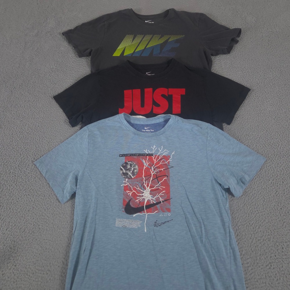 LOT OF 3 Nike Shirt Mens L Multi‎ Sportswear JDI Dri FIT Wild Clash Graphic Tee